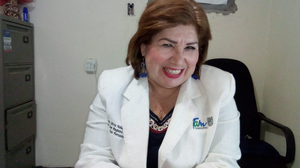 Silvia Núñez Salazar, titular de la Oficialía del Registro Civil